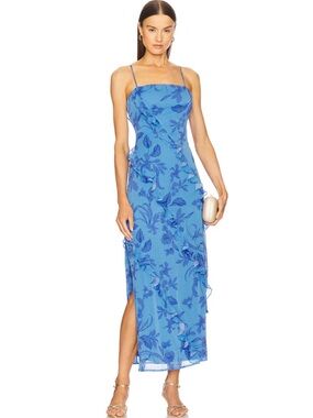 MINKPINK Jeanne Ruffle Maxi Dress